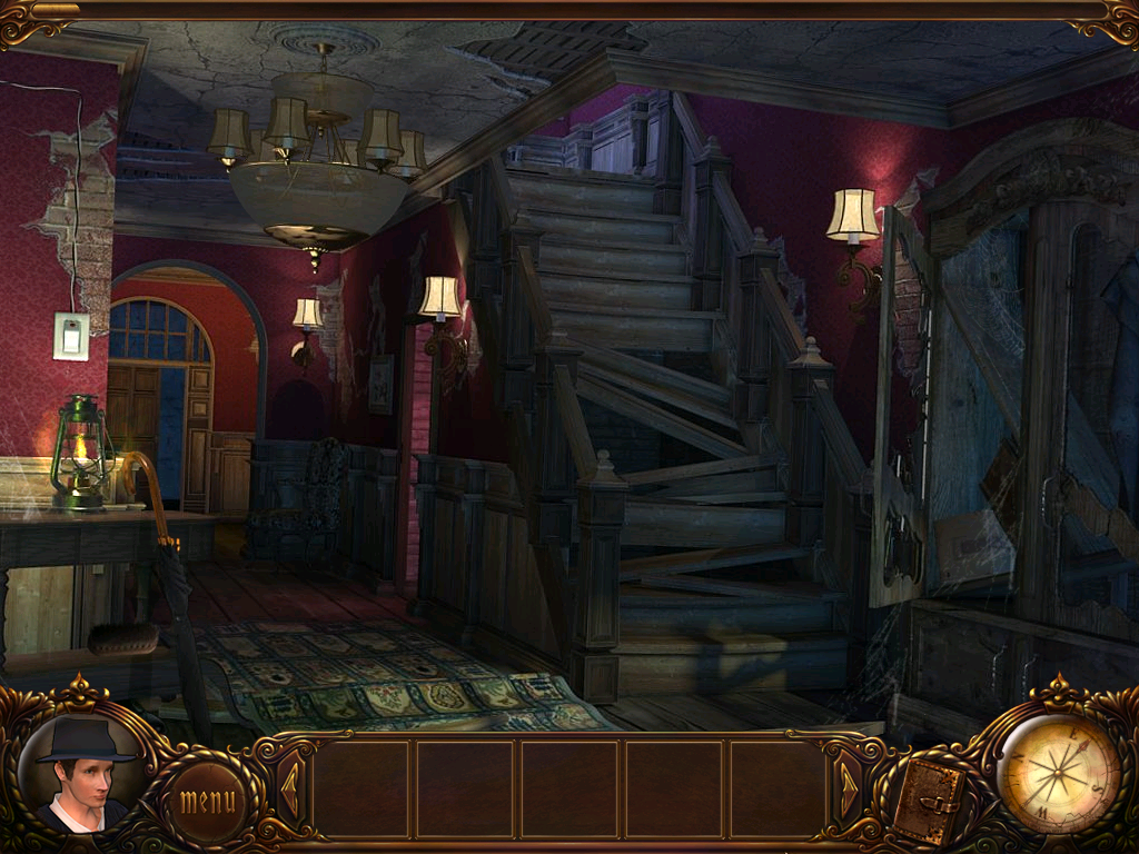 Vampire Saga: Pandora's Box (Windows) screenshot: Ruined staircase