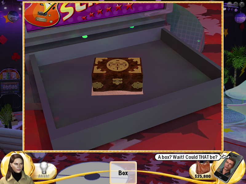 Slingo Mystery: Who's Gold? (Windows) screenshot: Mysterious box