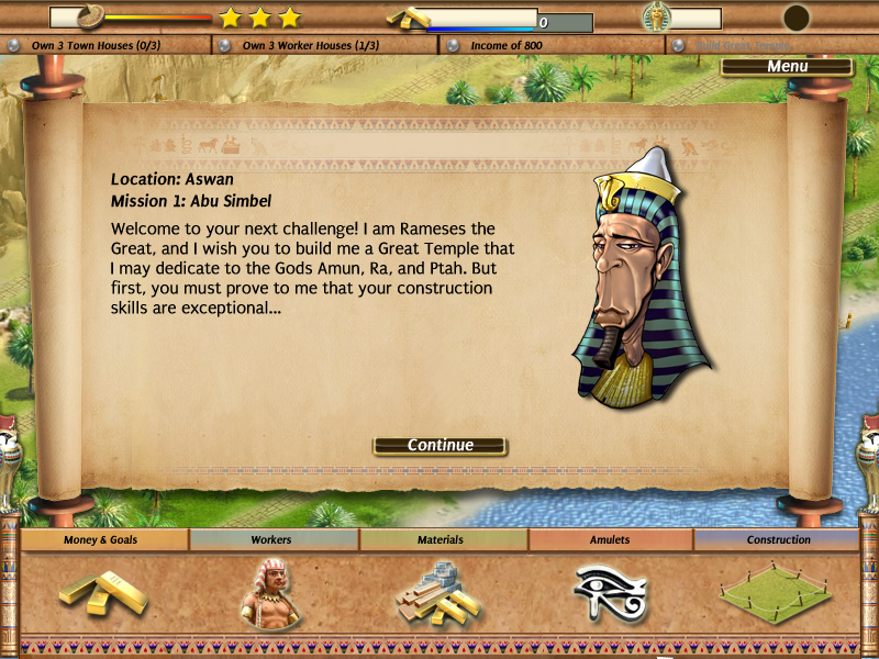 Empire Builder: Ancient Egypt (Windows) screenshot: Rameses