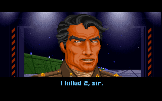 Wing Commander (DOS) screenshot: Iceman