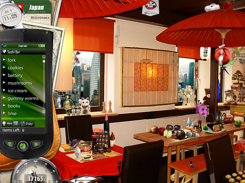 Travel League: The Missing Jewels (Windows) screenshot: Sushi bar