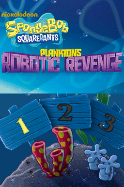 SpongeBob SquarePants: Plankton's Robotic Revenge (Nintendo DS) screenshot: Title screen