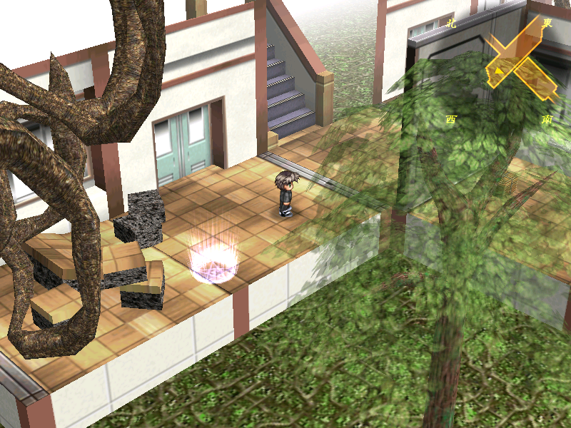 Izumo 2 (Windows) screenshot: Ths school is now a dungeon