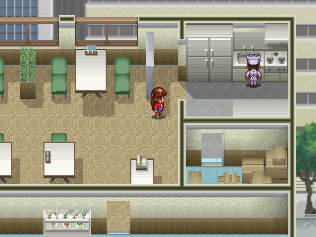 Blue Seed: Kushinada Hirokuden (SEGA Saturn) screenshot: In your office
