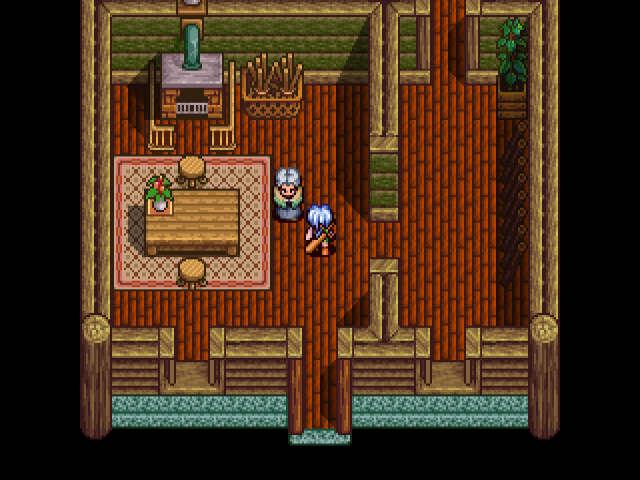 Anearth Fantasy Stories: The First Volume (SEGA Saturn) screenshot: Visiting people's house