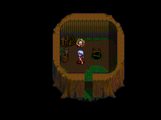 Anearth Fantasy Stories: The First Volume (SEGA Saturn) screenshot: Forest elf village