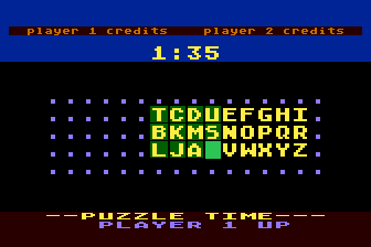 Professor I.Q. (Atari 8-bit) screenshot: Puzzle Fun