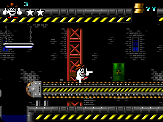Giddy 3: The Retro Eggsperience (Windows) screenshot: Conveyor belt