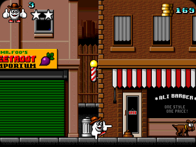Giddy 3: The Retro Eggsperience (Windows) screenshot: Dog poo