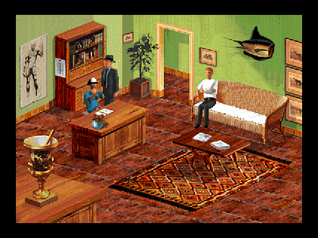 Secret Mission (DOS) screenshot: Waiting room Dr Stone