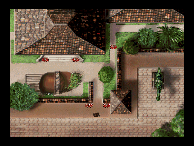 Secret Mission (DOS) screenshot: Palace entrance