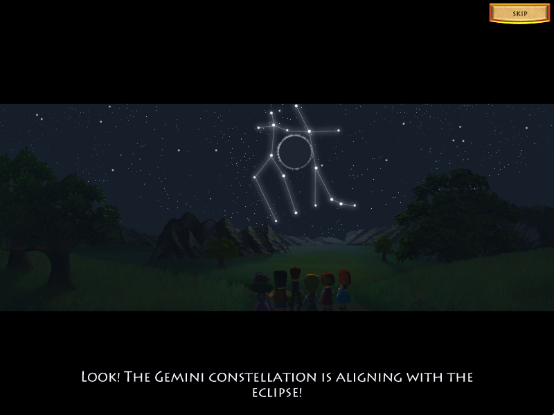 Gemini Lost (Windows) screenshot: Gamini constellation