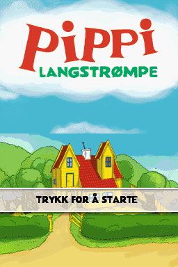 Pippi Långstrump (Nintendo DS) screenshot: Title screen (Norwegian)