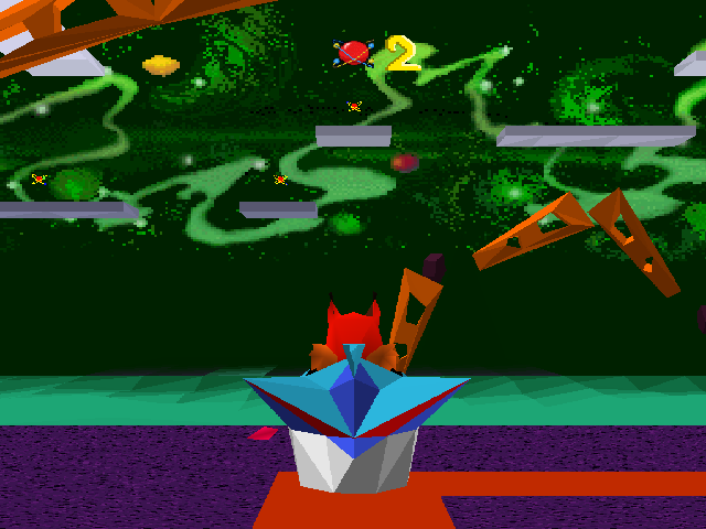 Screenshot of Bubsy 3D (PlayStation, 1996) - MobyGames