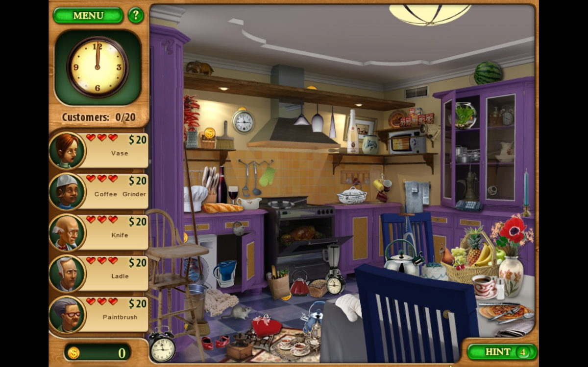 Gardenscapes (Windows) screenshot: Kitchen