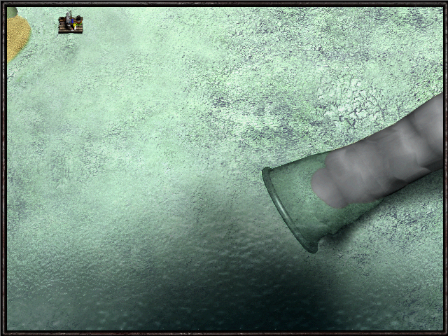 The Mystery at Greveholm 2: The Journey to Planutus (Windows) screenshot: Near entrance jellyfish ship