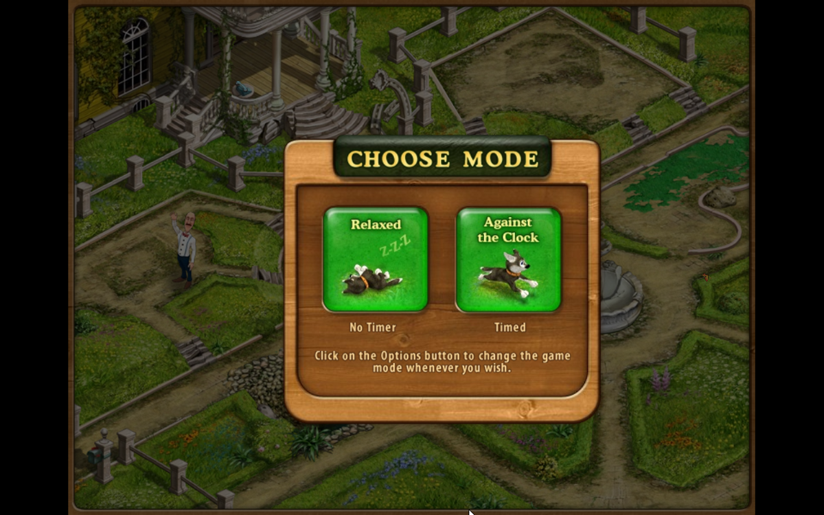Gardenscapes (Windows) screenshot: Game modes