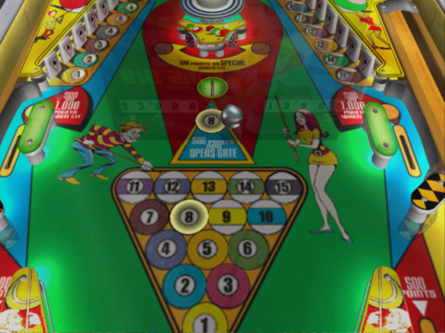 Pinball Hall of Fame: The Gottlieb Collection (PlayStation 2) screenshot: Big Shot - middle