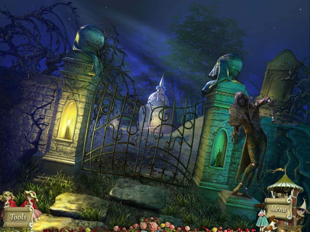 PuppetShow: Mystery of Joyville (Windows) screenshot: Cemetery gates