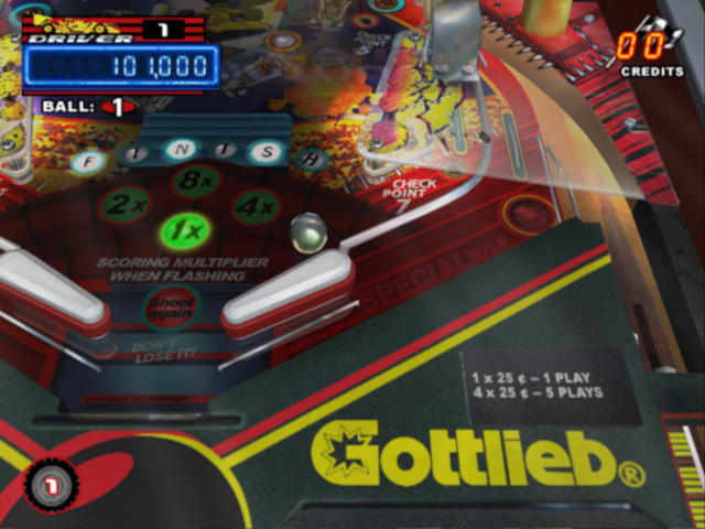 Pinball Hall of Fame: The Gottlieb Collection (PlayStation 2) screenshot: Victory - bottom