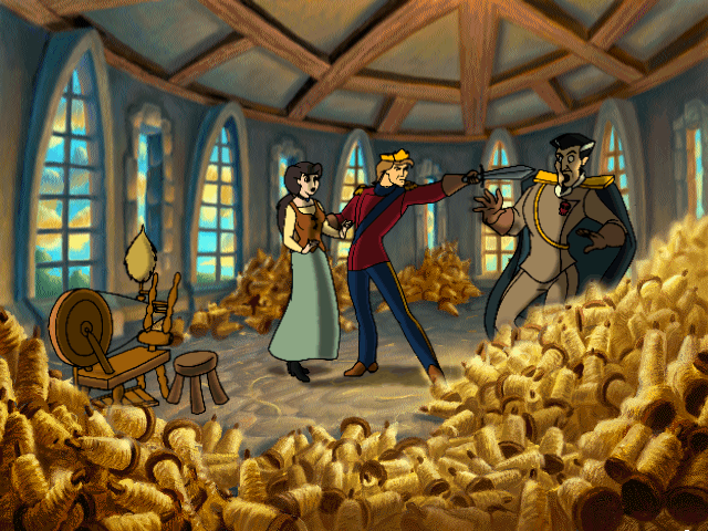 Rumpelstiltskin's Labyrinth of the Lost (Windows) screenshot: Banning the prime-minister from the castle
