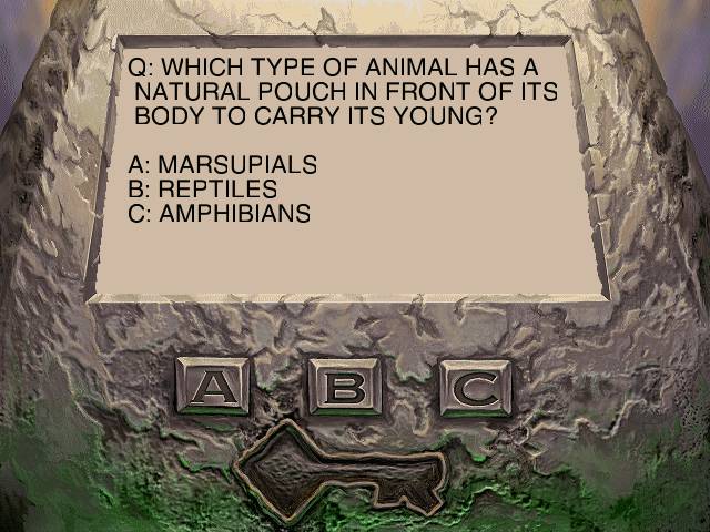 Rumpelstiltskin's Labyrinth of the Lost (Windows) screenshot: Oracle screen with question