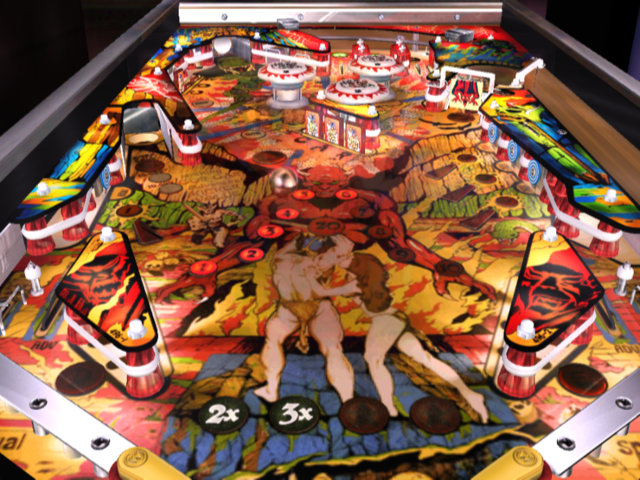Pinball Hall of Fame: The Williams Collection (PlayStation 2) screenshot: Gorgar - bottom view
