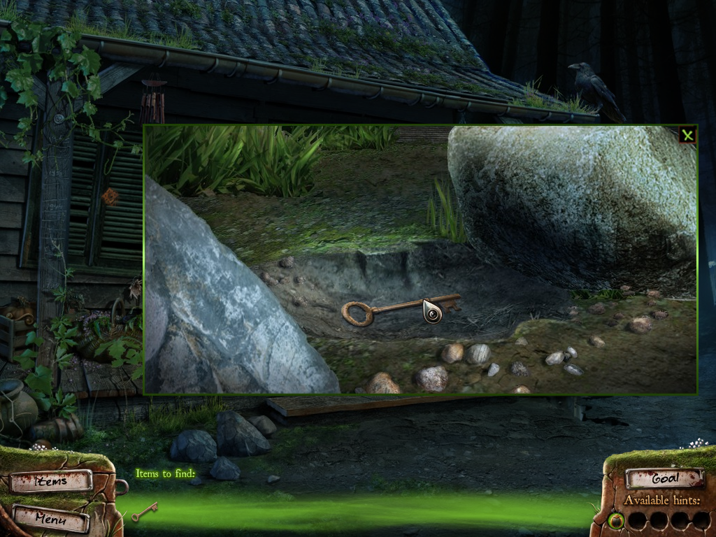 Campfire Legends: The Hookman (Windows) screenshot: Key hidden under the rock