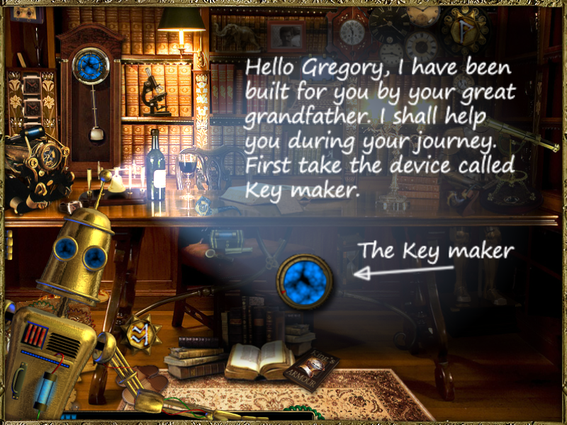The Mysterious Past of Gregory Phoenix (Windows) screenshot: Key maker
