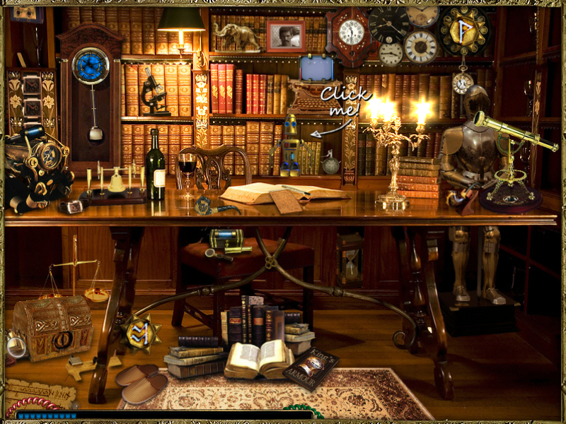The Mysterious Past of Gregory Phoenix (Windows) screenshot: Grandfather's study