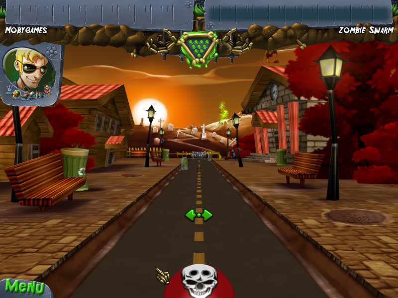 Zombie Bowl-O-Rama (Windows) screenshot: Another alley