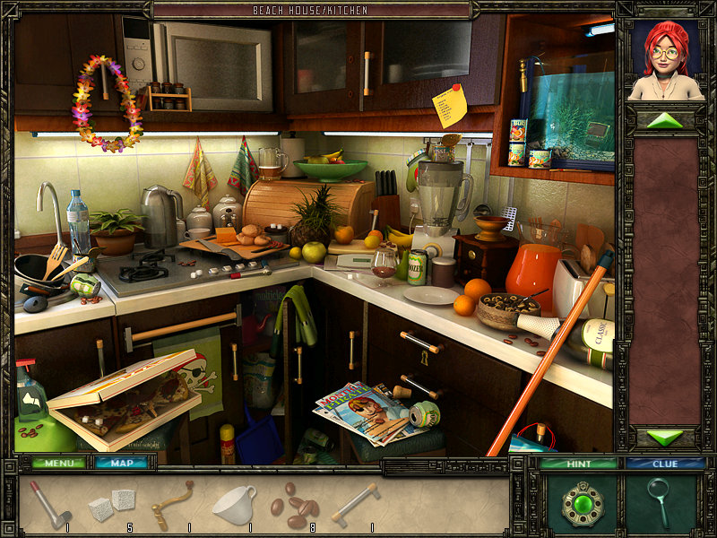 Alexandra Fortune: Mystery of the Lunar Archipelago (Windows) screenshot: Kitchen