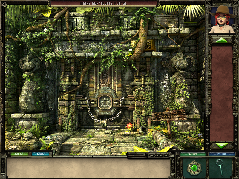 Alexandra Fortune: Mystery of the Lunar Archipelago (Windows) screenshot: Temple portal