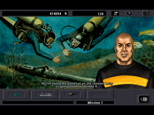 Treasure Hunter (Windows) screenshot: Slideshow mission 1, example (1)