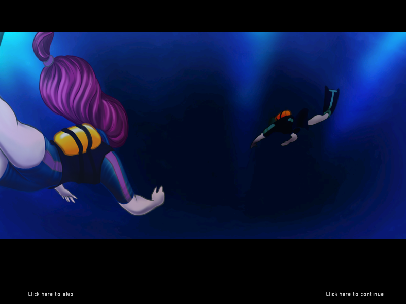 Alexandra Fortune: Mystery of the Lunar Archipelago (Windows) screenshot: Diving to find a treasure.