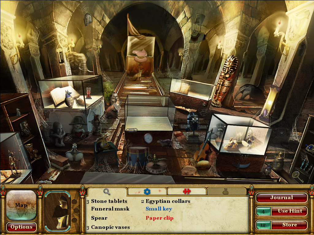 Curse of the Pharaoh: Tears of Sekhmet (Windows) screenshot: Storage room