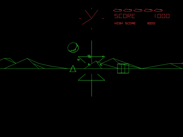 Arcade's Greatest Hits: The Atari Collection 1 (PlayStation) screenshot: Exploding a tank.