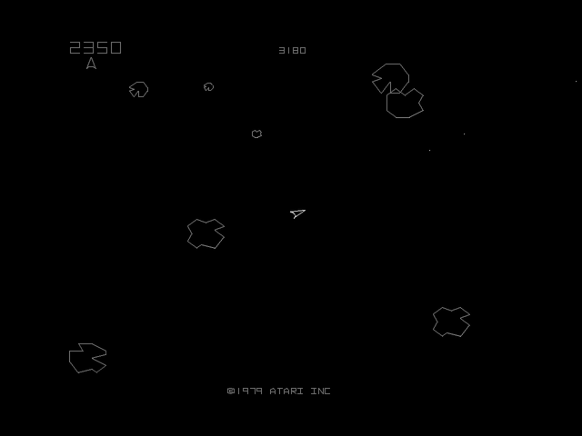 Arcade's Greatest Hits: The Atari Collection 1 (PlayStation) screenshot: The vector games in this collection can run at higher resolutions when setting the output to S-Video.