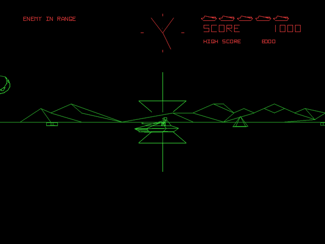 Arcade's Greatest Hits: The Atari Collection 1 (PlayStation) screenshot: Target lock-on