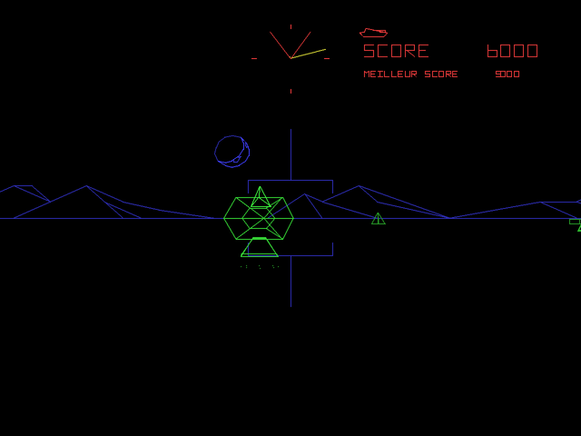 Atari: Anniversary Edition (PlayStation) screenshot: Battlezone - Incoming missile