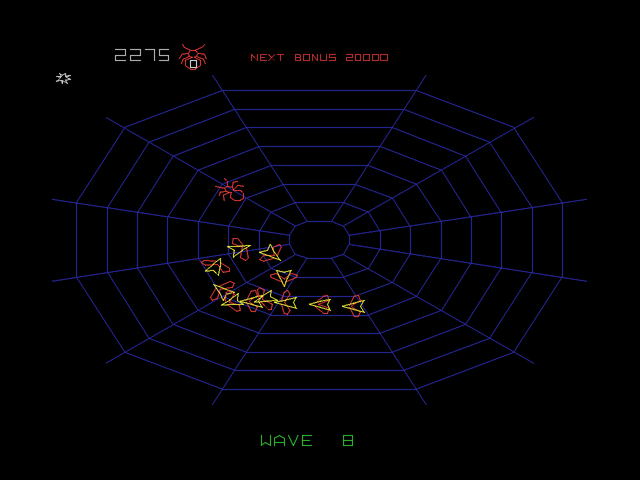 Atari: Anniversary Edition (PlayStation) screenshot: Black Widow - Boss