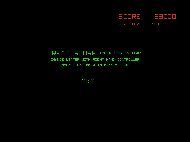 Arcade's Greatest Hits: The Atari Collection 1 (PlayStation) screenshot: High score entry