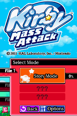 Kirby: Mass Attack (Nintendo DS) screenshot: Story mode