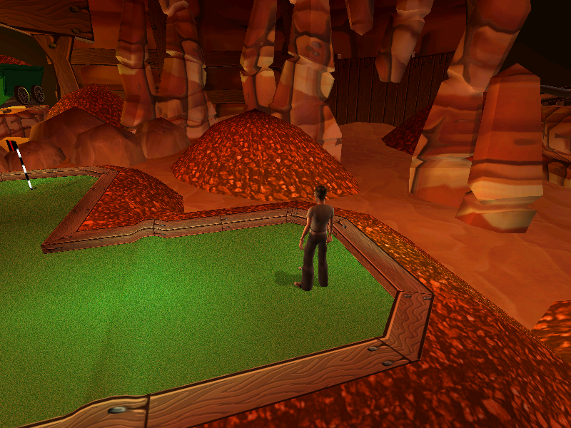 Crazy Golf: World Tour (Windows) screenshot: Now we have moved into a cave