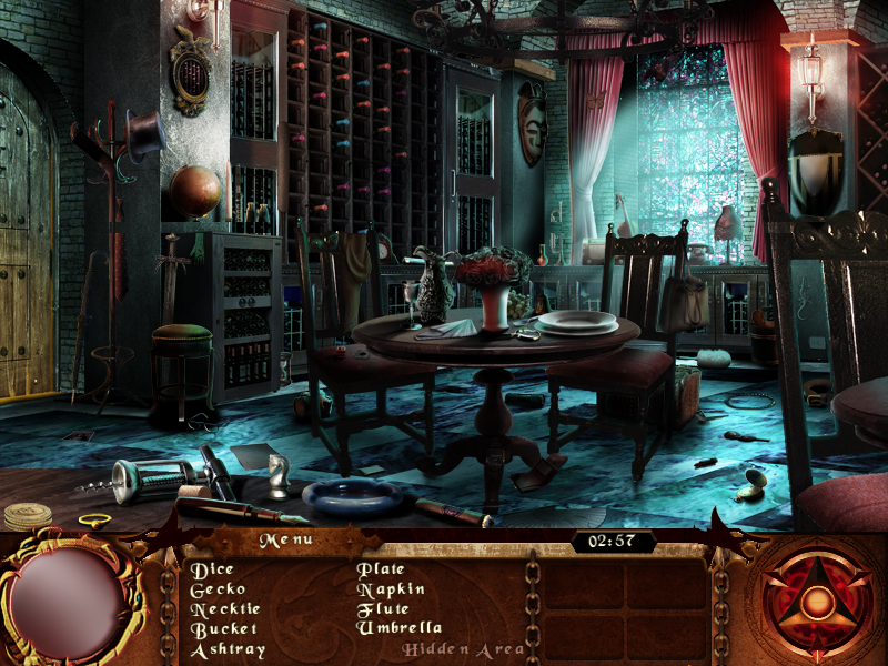 The Dracula Files (Windows) screenshot: Dining room