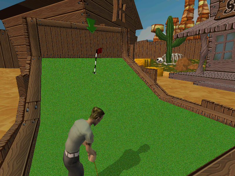 Crazy Golf: World Tour (Windows) screenshot: This one's really tricky