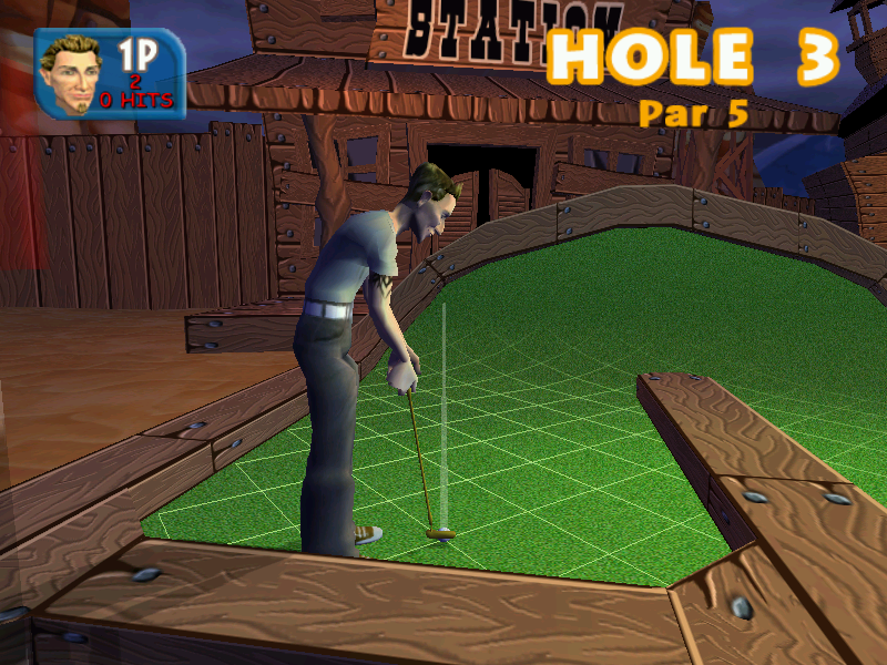 Crazy Golf: World Tour (Windows) screenshot: A slope