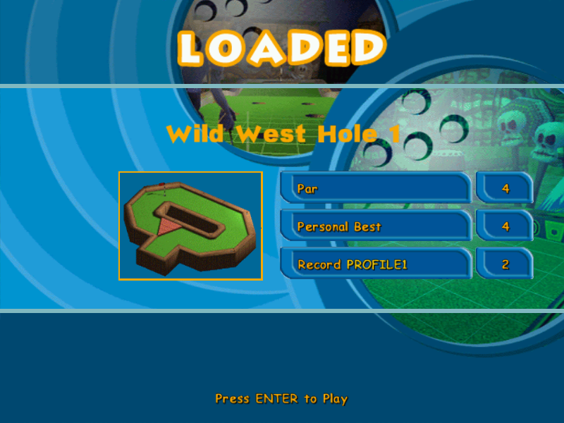 Crazy Golf: World Tour (Windows) screenshot: The first course