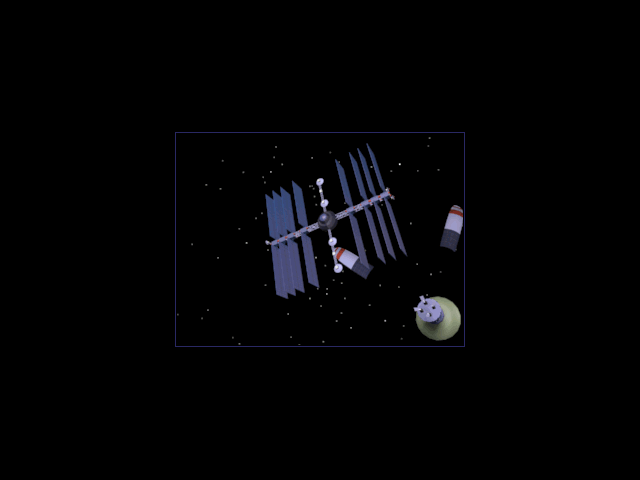 Outpost (Windows 3.x) screenshot: Solar satellite is launched