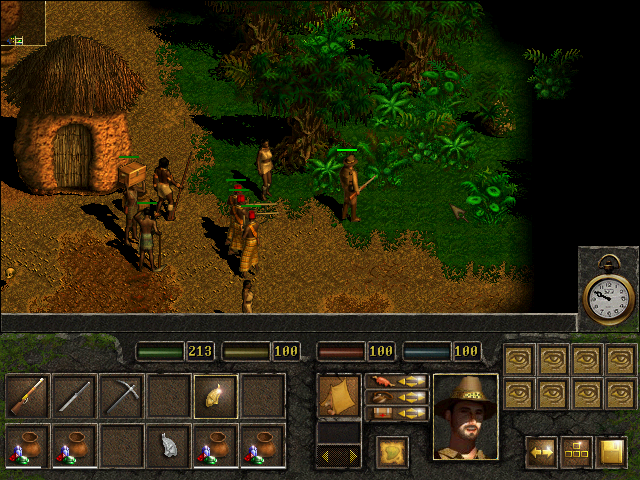 Dark Secrets of Africa (Windows) screenshot: Another day, another village. Time to hire some help.